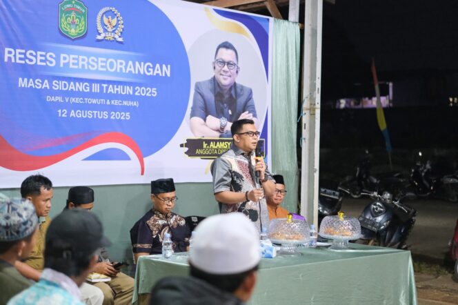 
					Reses Perseorangan Anggota DPRD Lutim Ir.Alamsyah S.T, 4 Poin Usulan Masyarakat Prioritas