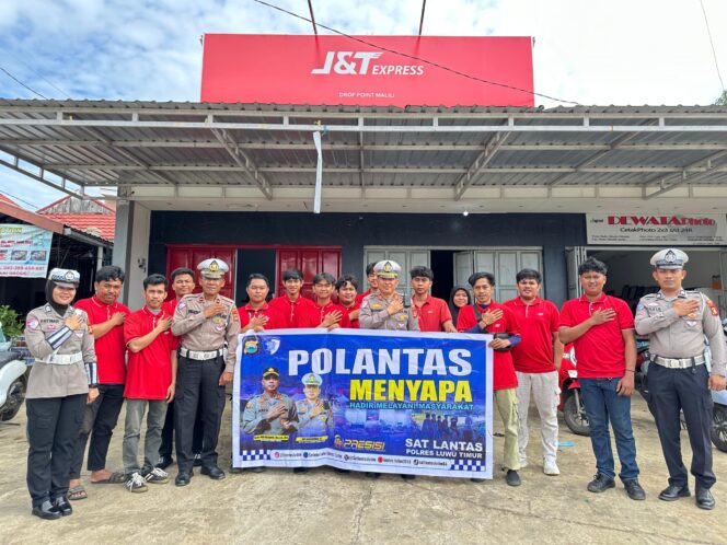 
					Sat Lantas Polres Luwu Timur Gelar Sosialisasi Tertib Berlalulintas di Kantor J&T