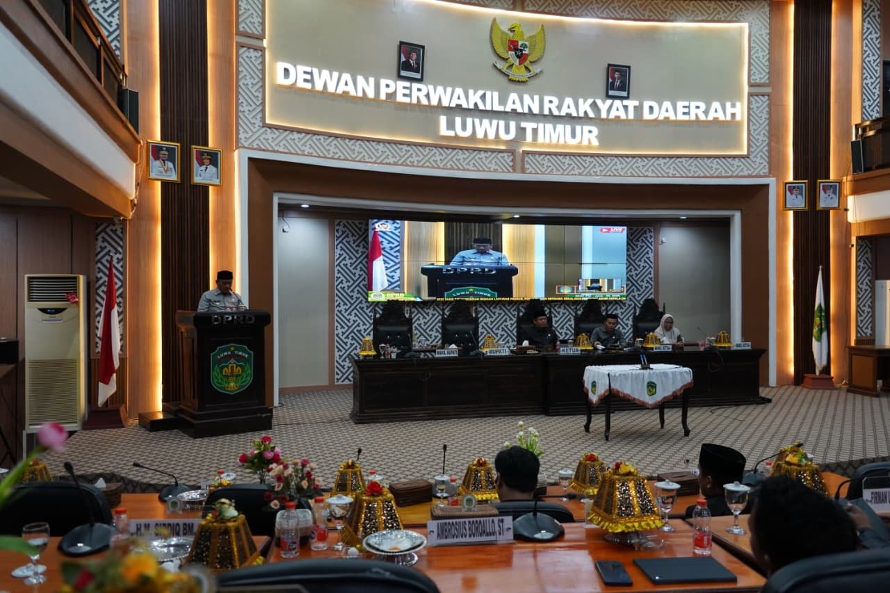 DPRD Lutim Menggelar Rapat Paripurna Tentang Ranperda Pertanggung Jawaban APBD 2025